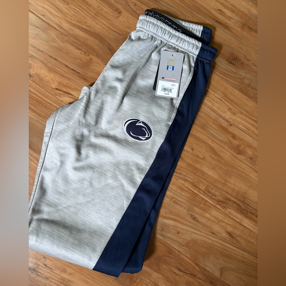 Penn State Colosseum Gray and Navy Sweatpants Size M - NWT